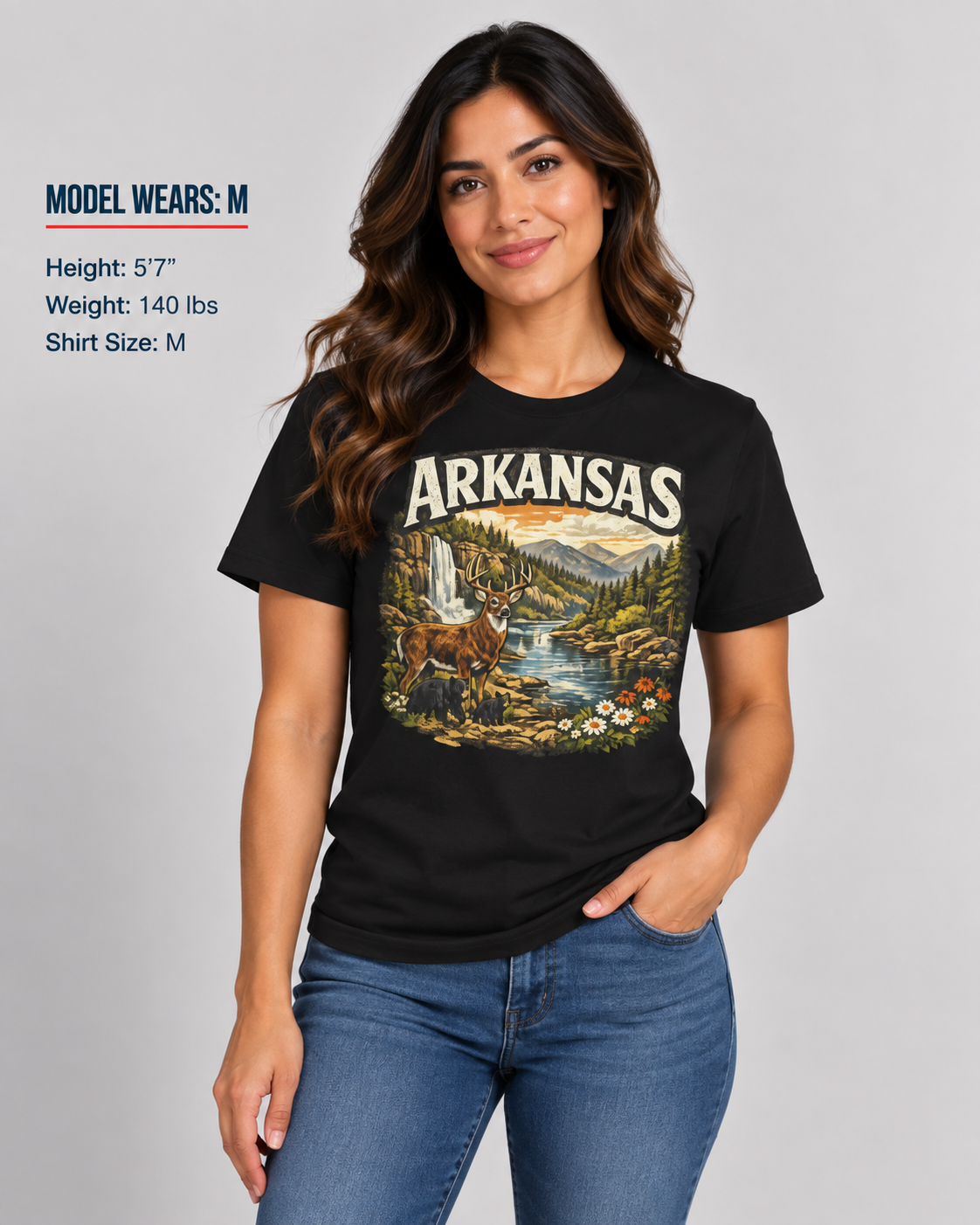 Arkansas Wildlife Unisex Softstyle T Shirt State Pride Graphic Tee Collections FS03