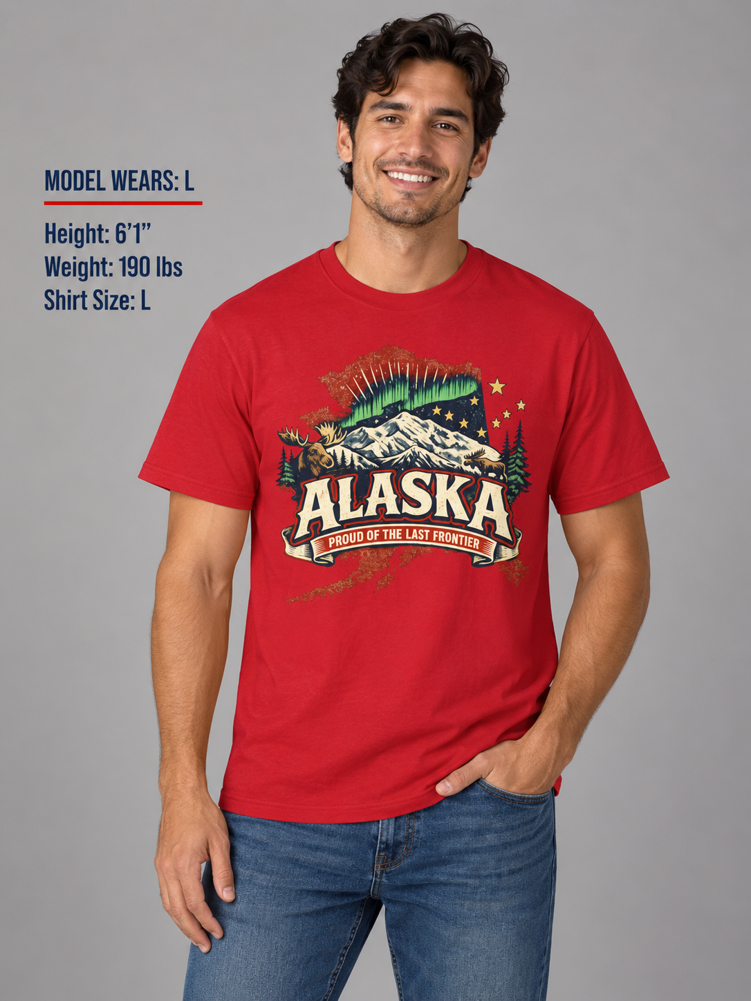 Alaska State Pride Unisex Softstyle T Shirt State Pride Graphic Tee Collections FS03