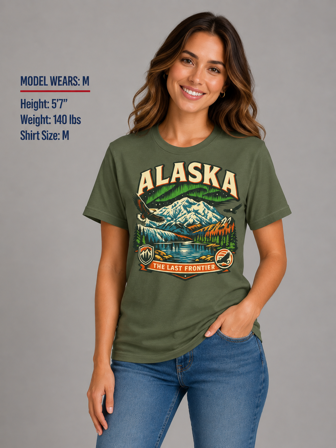 Alaska The Last Frontier Adventure Unisex Softstyle T Shirt State Pride Graphic Tee Collections FS03