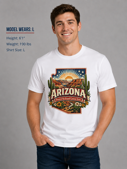 Arizona State Pride Unisex Softstyle T Shirt State Pride Graphic Tee Collections FS03