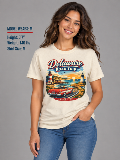 Delaware Roadtrip Unisex Softstyle T Shirt State Pride Graphic Tee Collections FS03