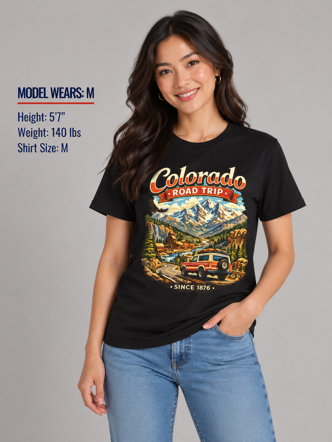Colorado Road Trip Unisex Softstyle T Shirt State Pride Graphic Tee Collections FS03