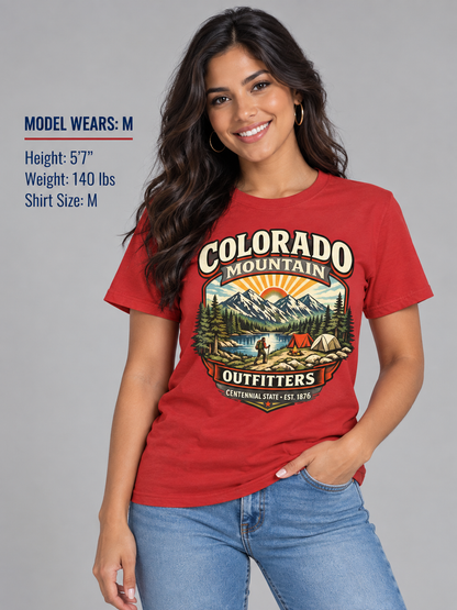 Colorado Mountain Outfitters Unisex Softstyle T Shirt State Pride Graphic Tee Collections FS03