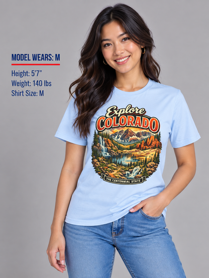 Explore Colorado Unisex Softstyle T Shirt State Pride Graphic Tee Collections FS03