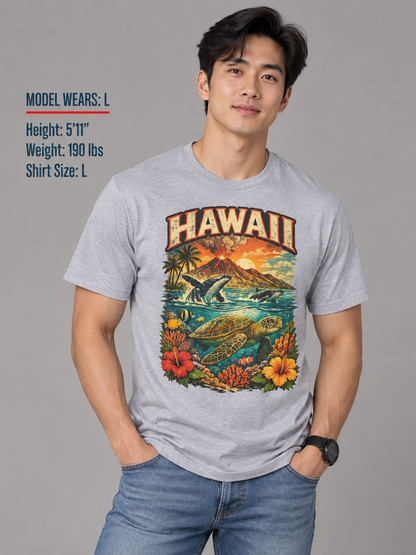 Hawaii Wildlife Unisex Softstyle T Shirt State Pride Graphic Tee Collections FS03