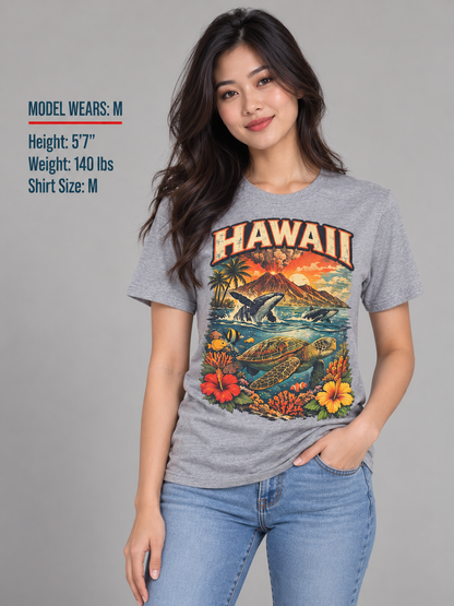 Hawaii Wildlife Unisex Softstyle T Shirt State Pride Graphic Tee Collections FS03