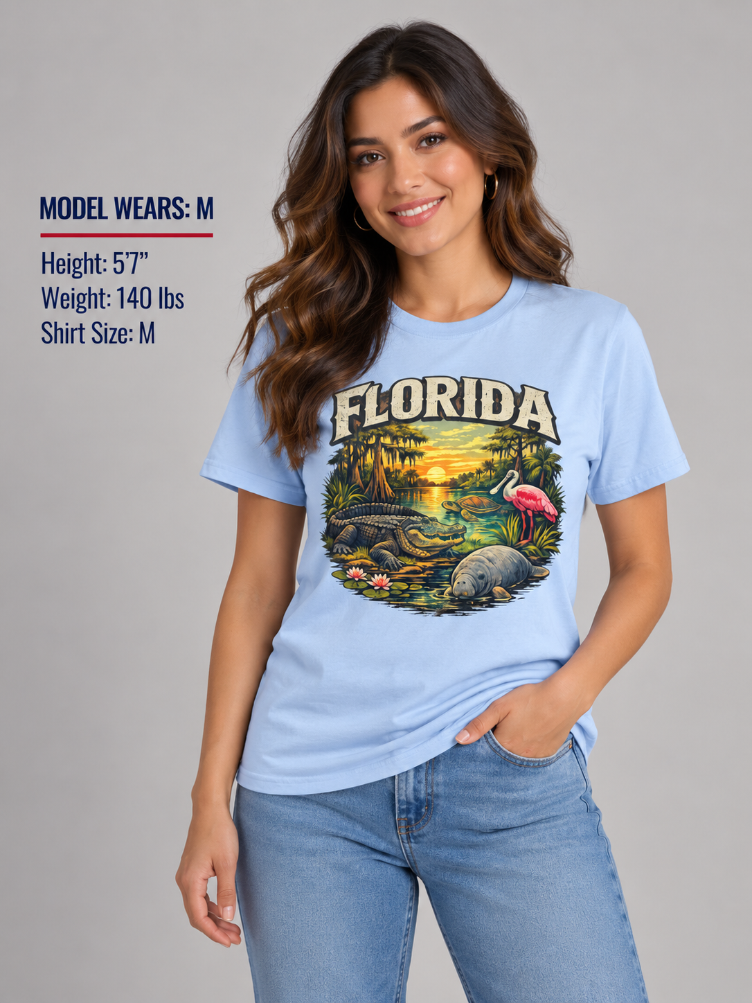 Florida Wildlife Unisex Softstyle T Shirt State Pride Graphic Tee Collections FS03