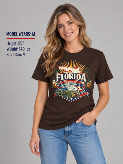 Florida State Pride Unisex Softstyle T Shirt State Pride Graphic Tee Collections FS03