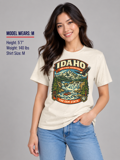 Idaho Gem State Adventure Unisex Softstyle T Shirt State Pride Graphic Tee Collections FS03