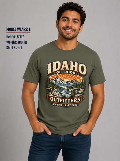 Idaho Outdoor Outfitters Unisex Softstyle T Shirt State Pride Graphic Tee Collections FS03