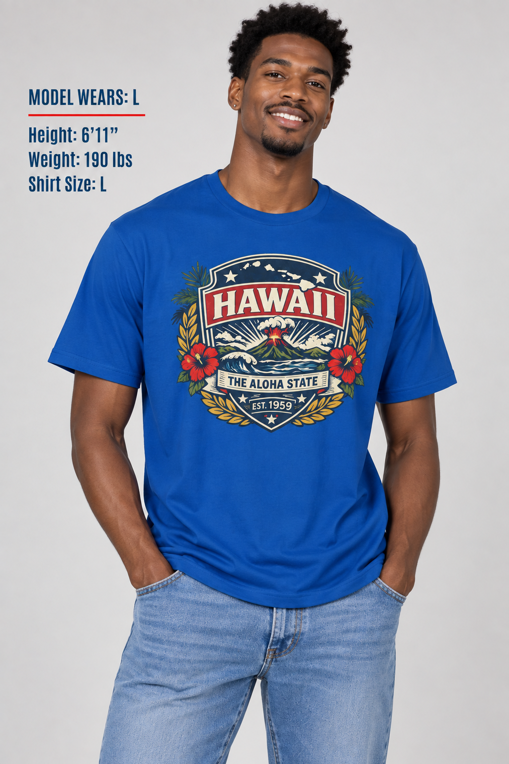 Hawaii Heritage Badge Unisex Softstyle T Shirt State Pride Graphic Tee Collections FS03