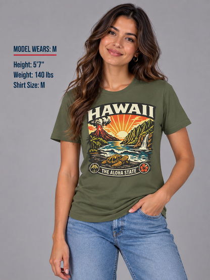 Hawaii Aloha State Adventure Unisex Softstyle T Shirt State Pride Graphic Tee Collections FS03