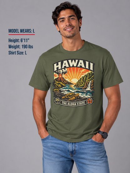 Hawaii Aloha State Adventure Unisex Softstyle T Shirt State Pride Graphic Tee Collections FS03