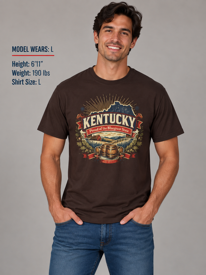 Kentucky State Pride Unisex Softstyle T Shirt State Pride Graphic Tee Collections FS03