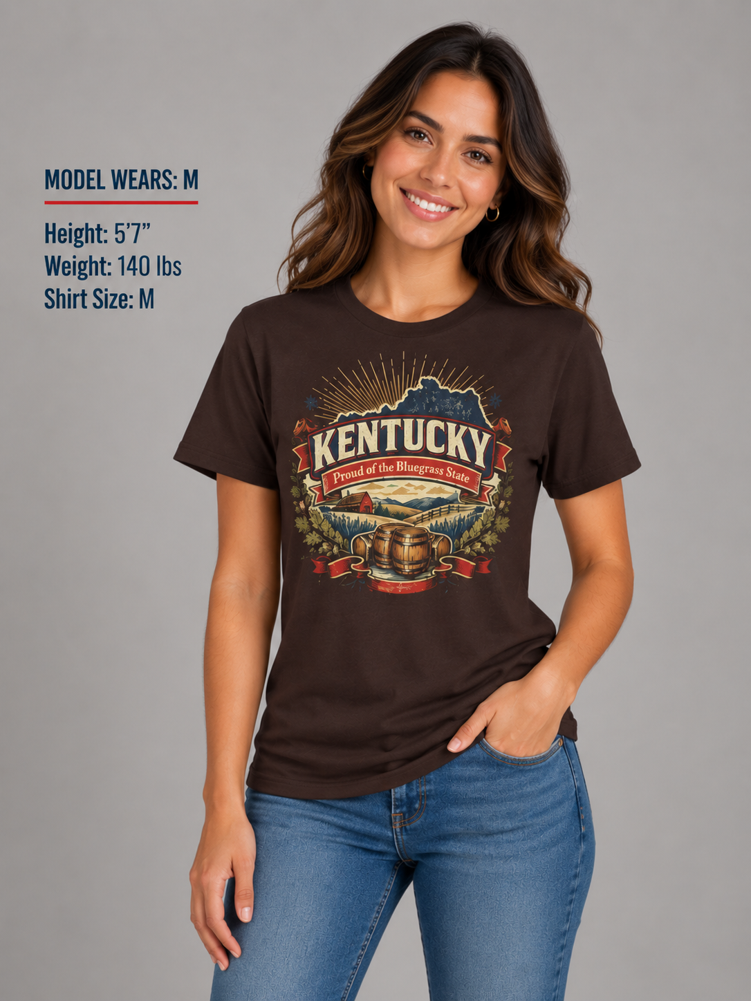 Kentucky State Pride Unisex Softstyle T Shirt State Pride Graphic Tee Collections FS03