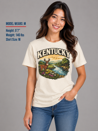 Kentucky Wildlife Unisex Softstyle T Shirt State Pride Graphic Tee Collections FS03