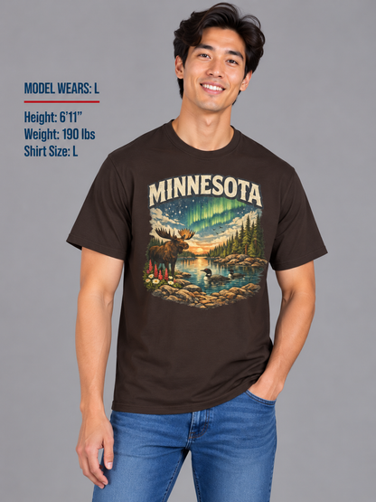 Minnesota Wildlife Unisex Softstyle T Shirt State Pride Graphic Tee Collections FS03