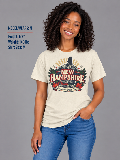 New Hampshire State Pride Unisex Softstyle T Shirt State Pride Graphic Tee Collections FS03