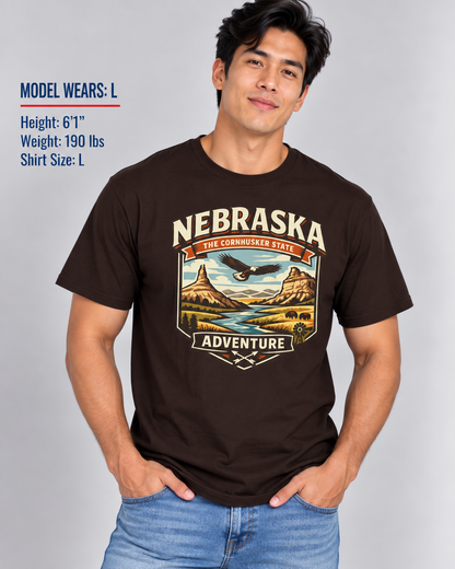 Nebraska Cornhusker State Adventure Unisex Softstyle T Shirt State Pride Graphic Tee Collections FS03