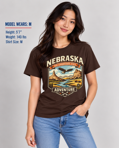 Nebraska Cornhusker State Adventure Unisex Softstyle T Shirt State Pride Graphic Tee Collections FS03