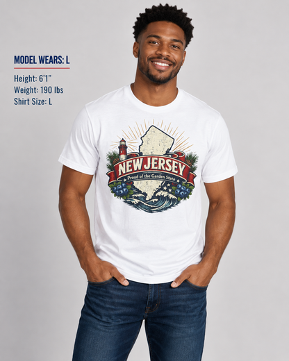 New Jersey State Pride Unisex Softstyle T Shirt State Pride Graphic Tee Collections FS03