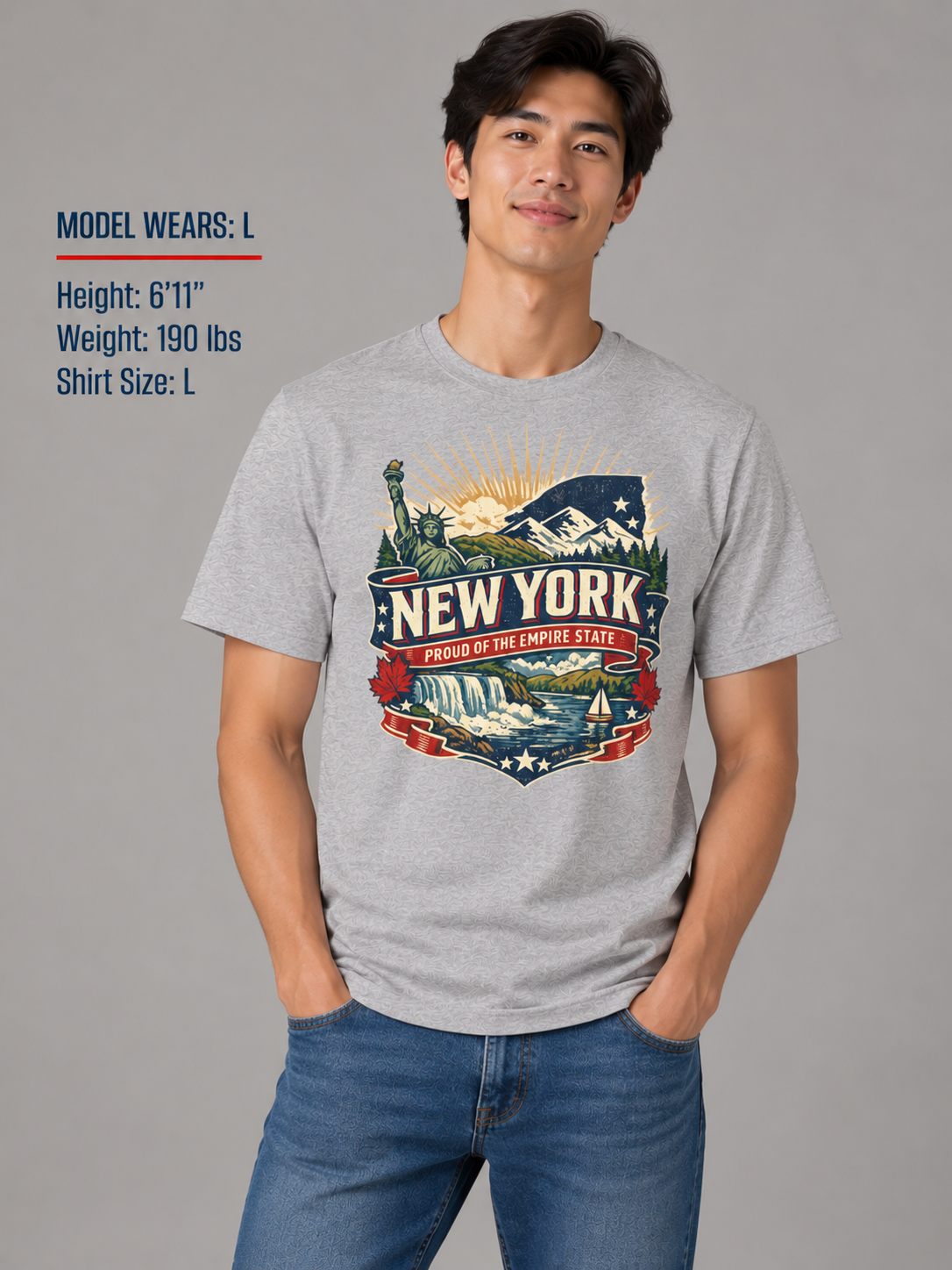 New York Pride Unisex Softstyle T Shirt State Pride Graphic Tee Collections FS03
