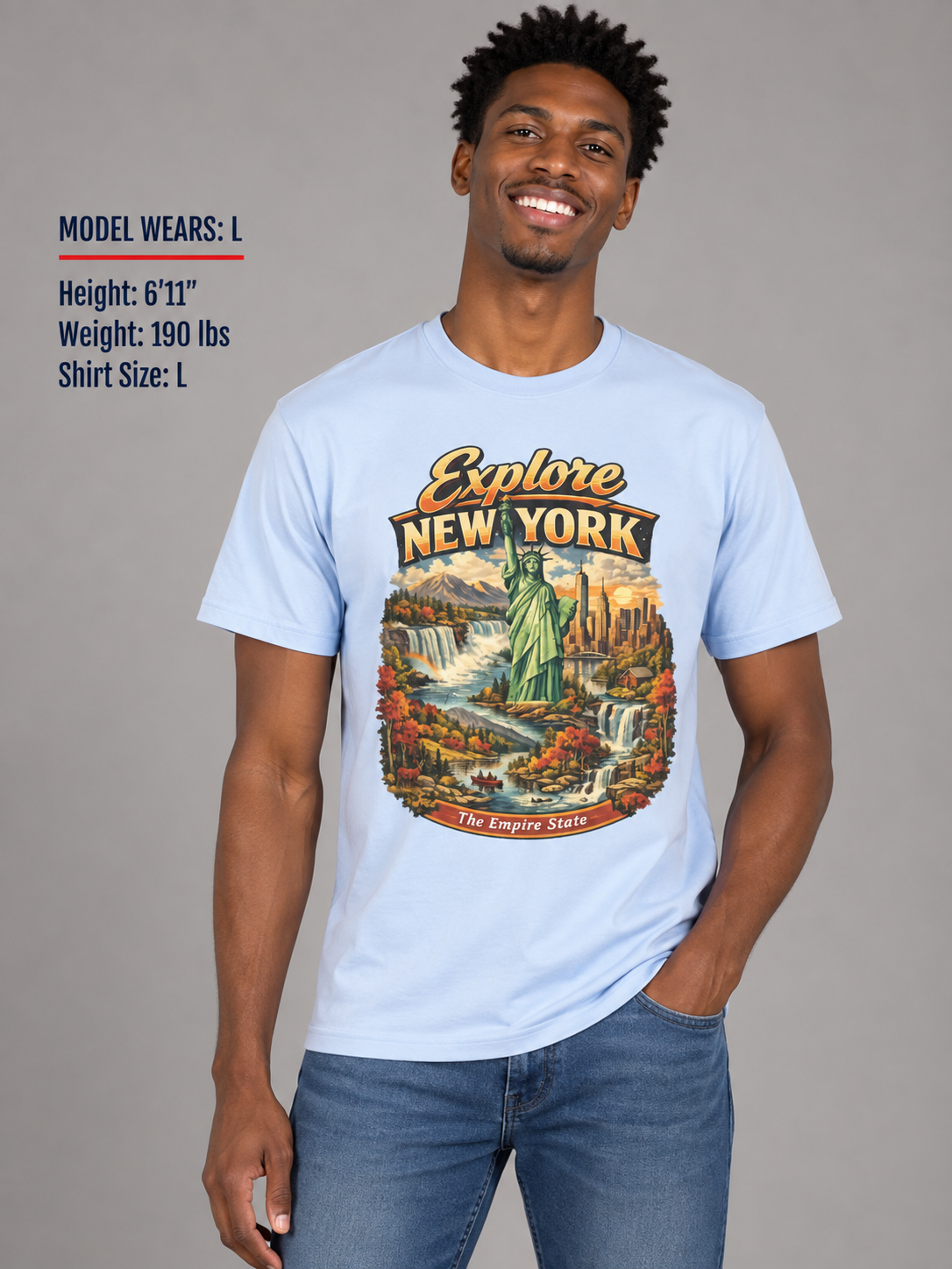 Explore New York Unisex Softstyle T Shirt State Pride Graphic Tee Collections FS03