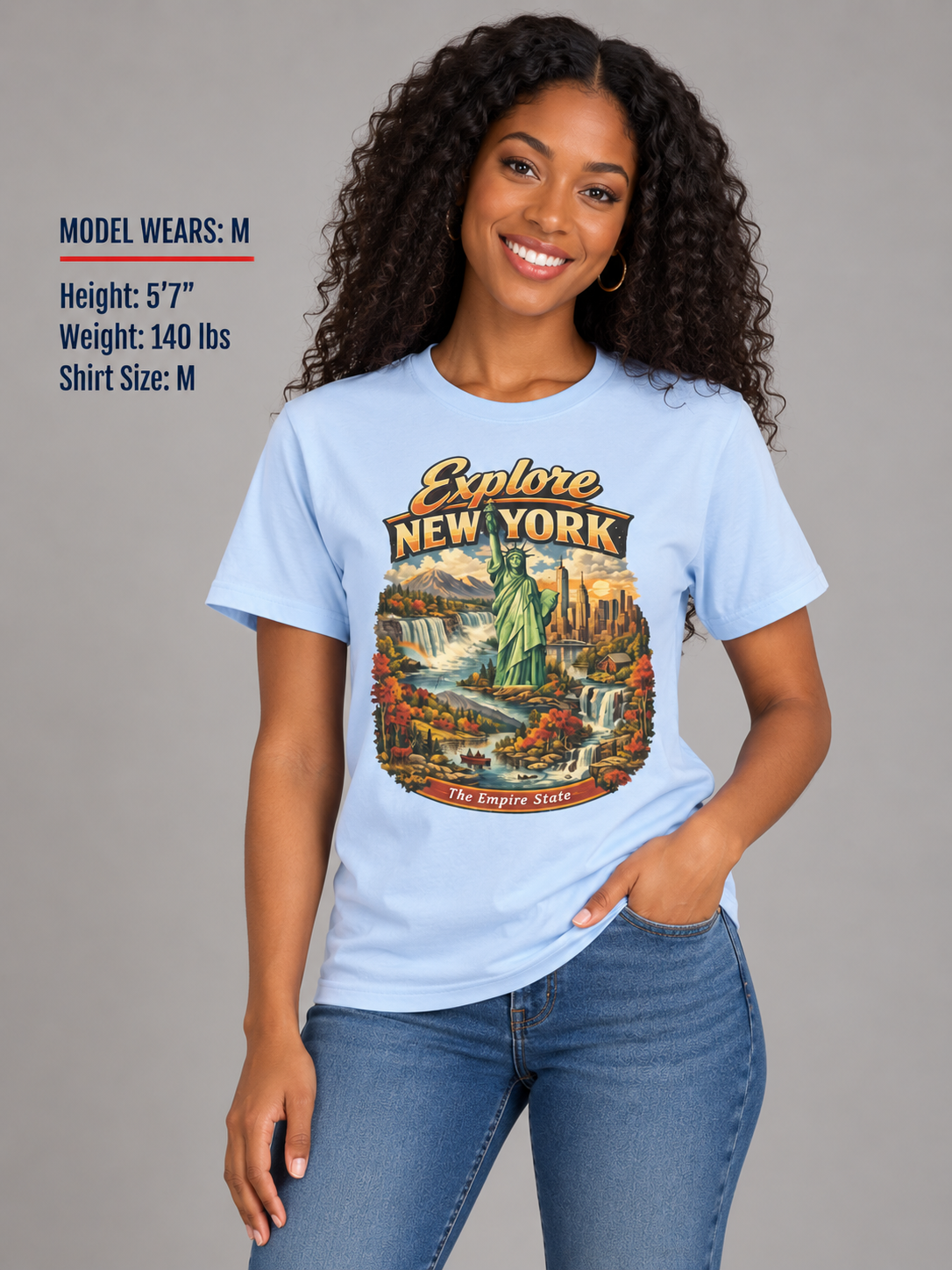 Explore New York Unisex Softstyle T Shirt State Pride Graphic Tee Collections FS03