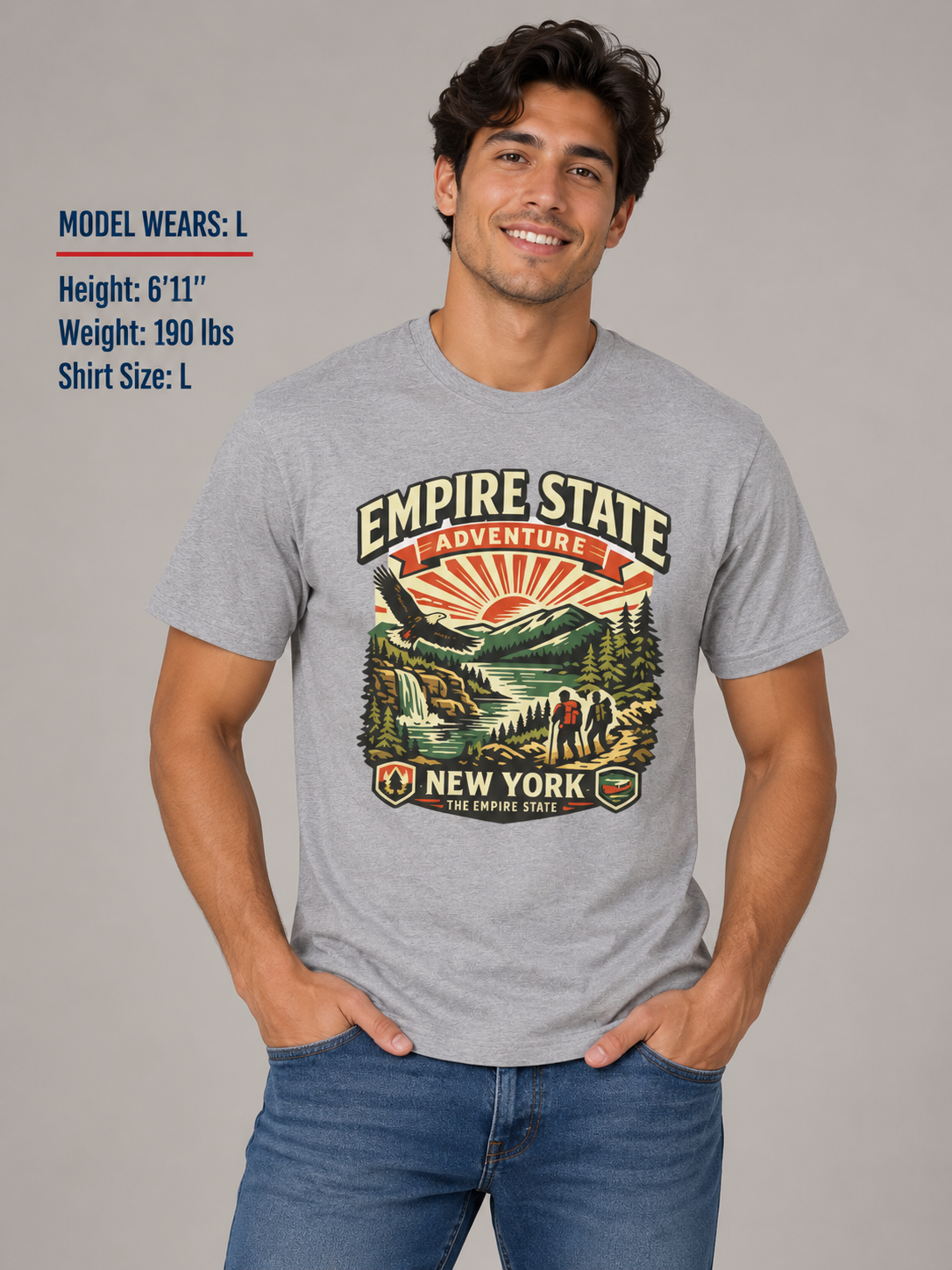 New York Empire State Unisex Softstyle T Shirt State Pride Graphic Tee Collections FS03