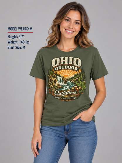 Ohio Outdoor Outfitters Unisex Softstyle T Shirt State Pride Graphic Tee Collections FS03