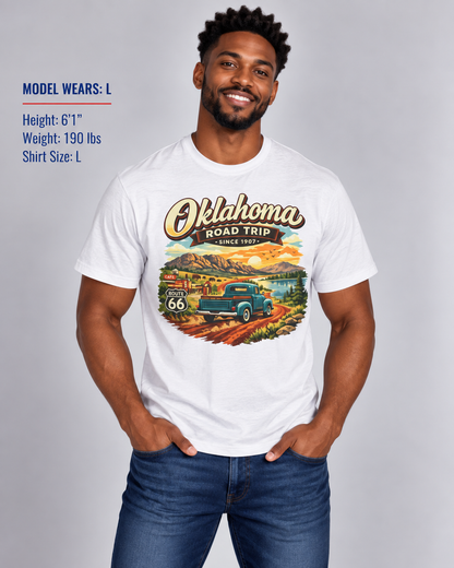 Oklahoma Road Trip Unisex Softstyle T Shirt State Pride Graphic Tee Collections FS03