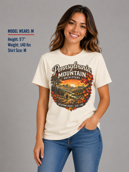 Pennsylvania Mountain Outfitters Unisex Softstyle T Shirt State Pride Graphic Tee Collections FS03