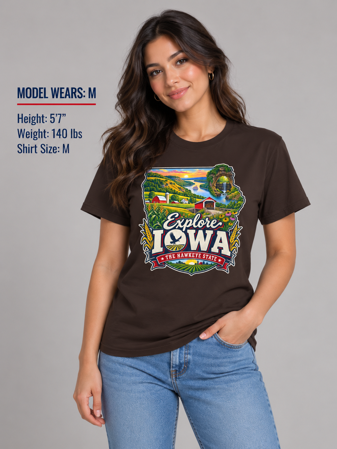 Explore Iowa Unisex Softstyle T Shirt State Pride Graphic Tee Collections FS03