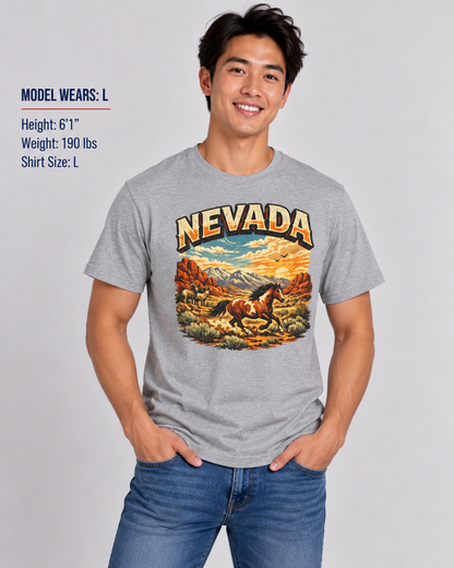 Nevada Wildlife Unisex Softstyle T Shirt State Pride Graphic Tee Collections FS03