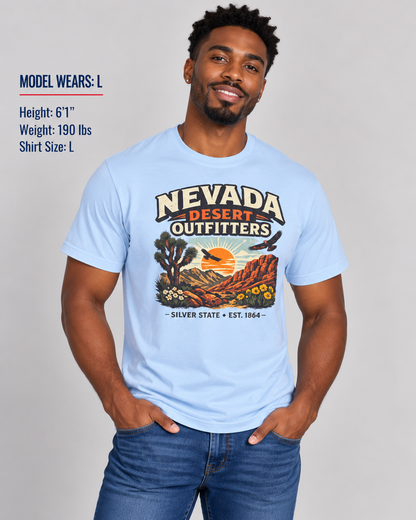 Nevada Desert Outfitters Unisex Softstyle T Shirt State Pride Graphic Tee Collections FS03