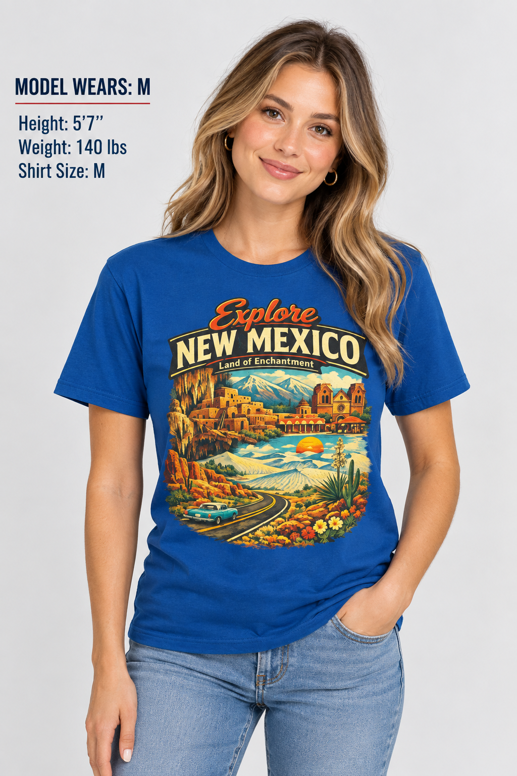 Explore New Mexico Unisex Softstyle T Shirt State Pride Graphic Tee Collections FS03