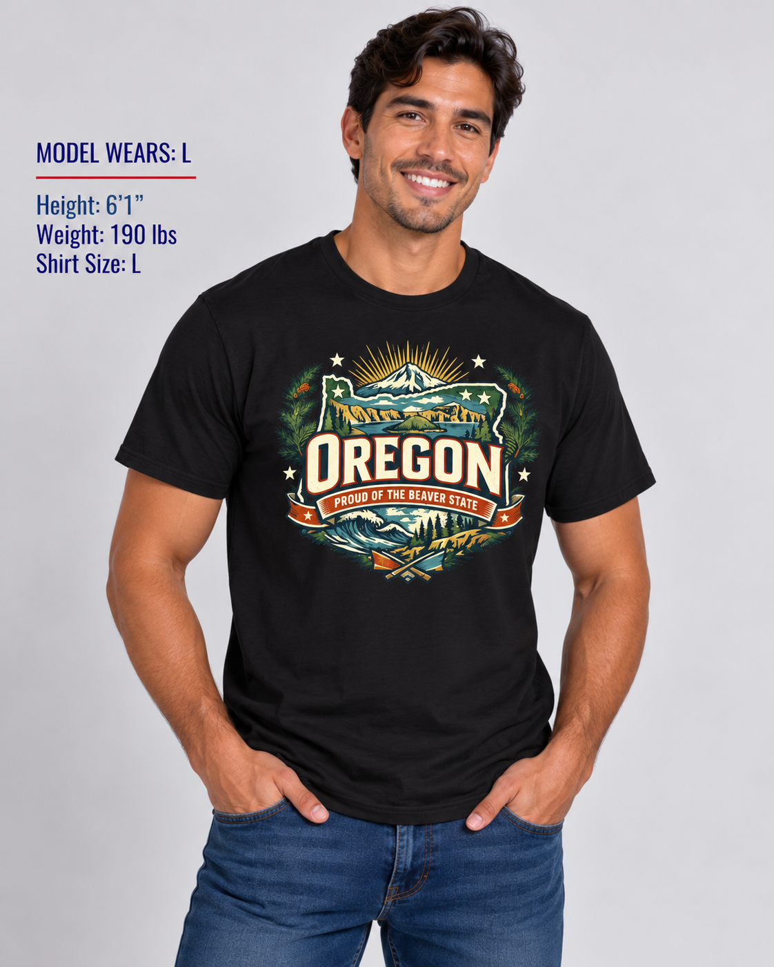 Oregon State Pride Unisex Softstyle T Shirt State Pride Graphic Tee Collections FS03