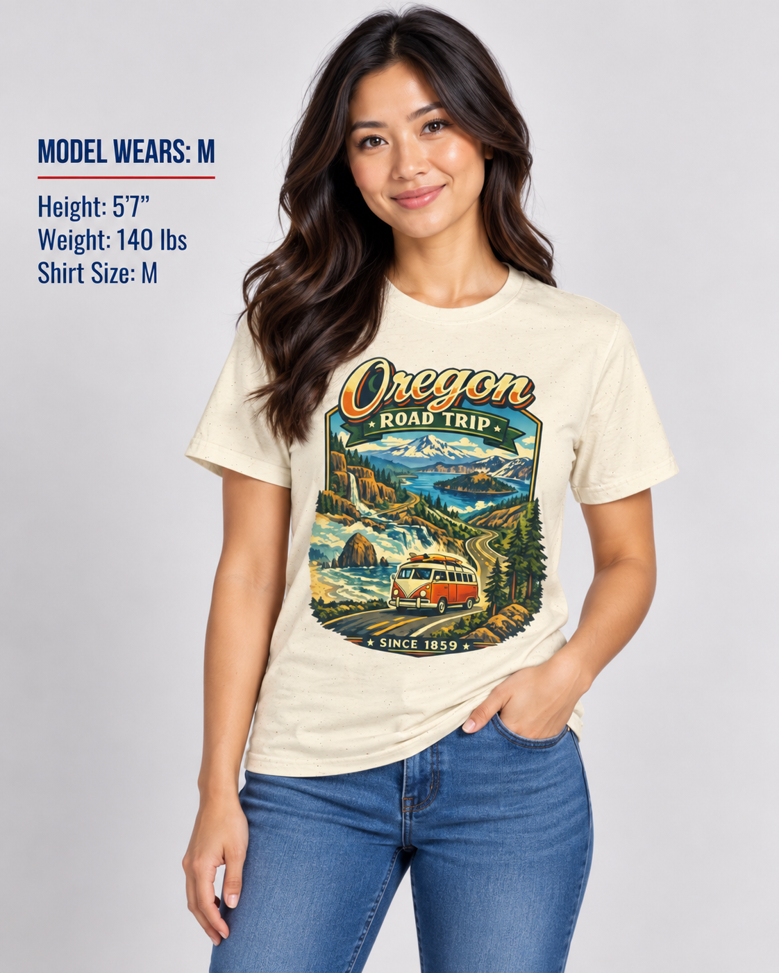 Oregon Road Trip Unisex Softstyle T Shirt State Pride Graphic Tee Collections FS03