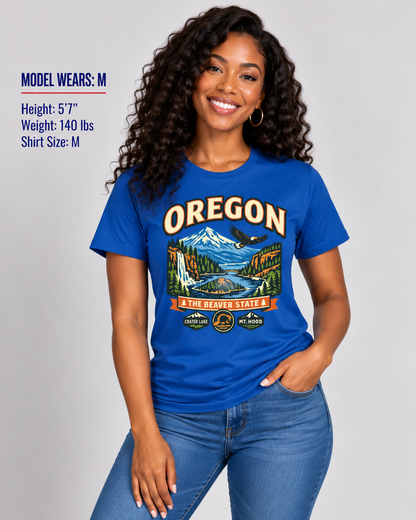 Oregon Beaver State Adventure Unisex Softstyle T Shirt State Pride Graphic Tee Collections FS03