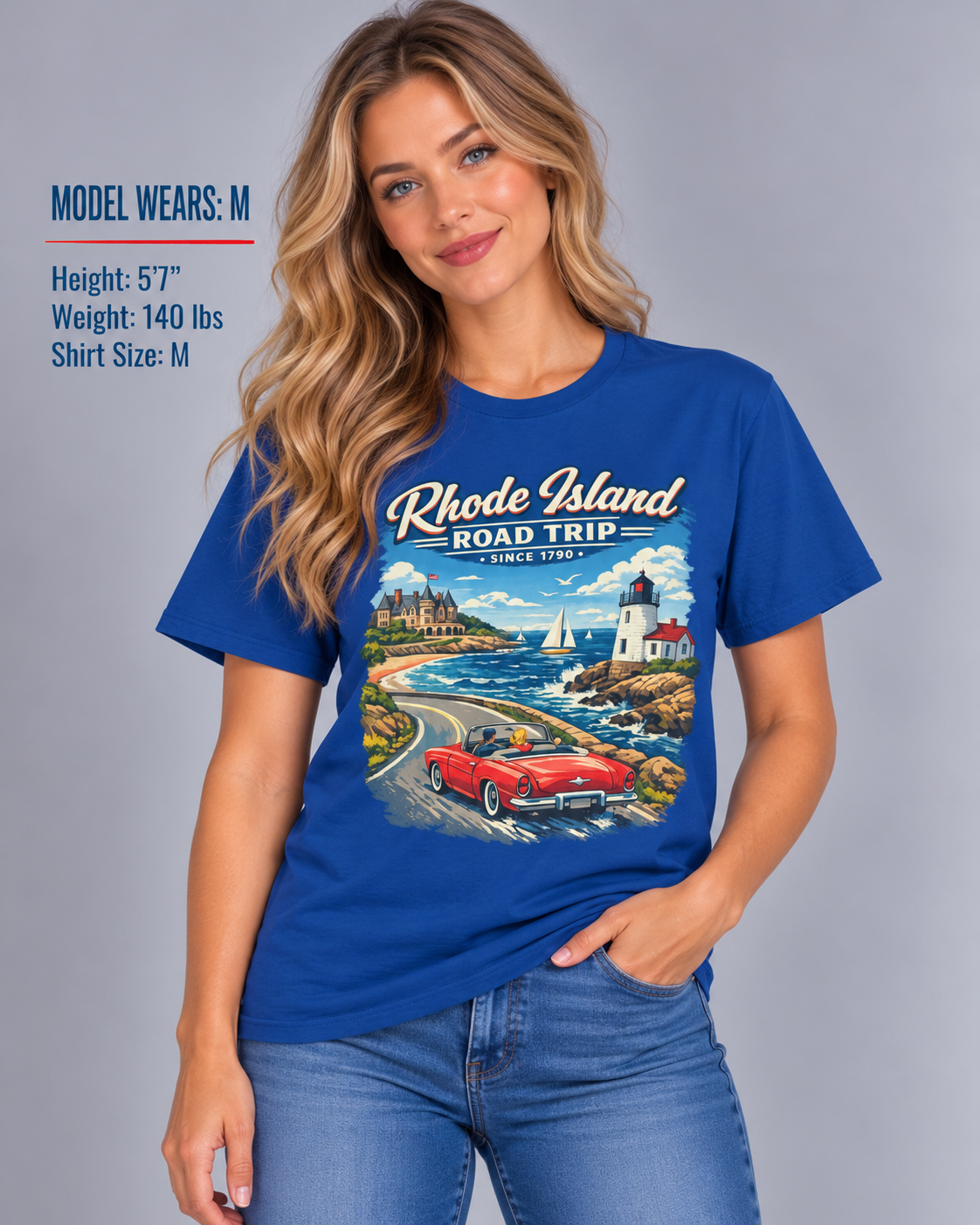 Rhode Island Road Trip Unisex Softstyle T Shirt State Pride Graphic Tee Collections FS03