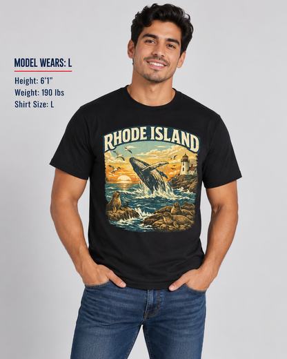 Rhode Island Wildlife Unisex Softstyle T Shirt State Pride Graphic Tee Collections FS03