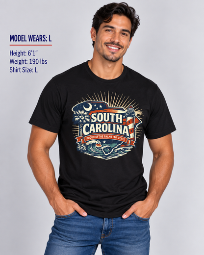 South Carolina State Pride Unisex Softstyle T Shirt State Pride Graphic Tee Collections FS03