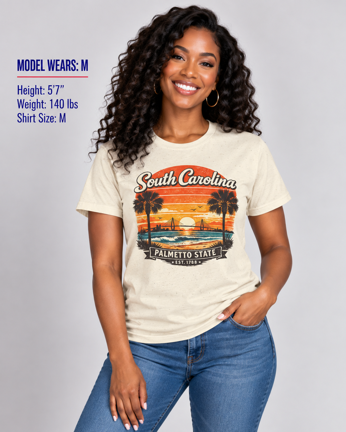 South Carolina Coastal Sunset Unisex Softstyle T Shirt State Pride Graphic Tee Collections FS03