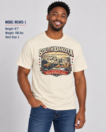 South Dakota State Pride Unisex Softstyle T Shirt State Pride Graphic Tee Collections FS03