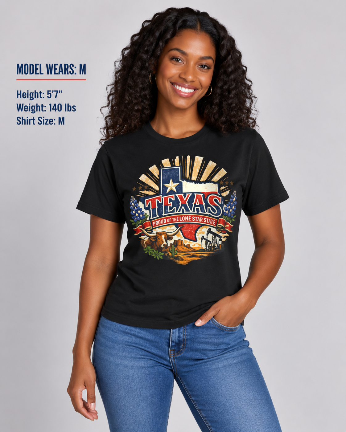 Texas State Pride Unisex Softstyle T Shirt State Pride Graphic Tee Collections FS03