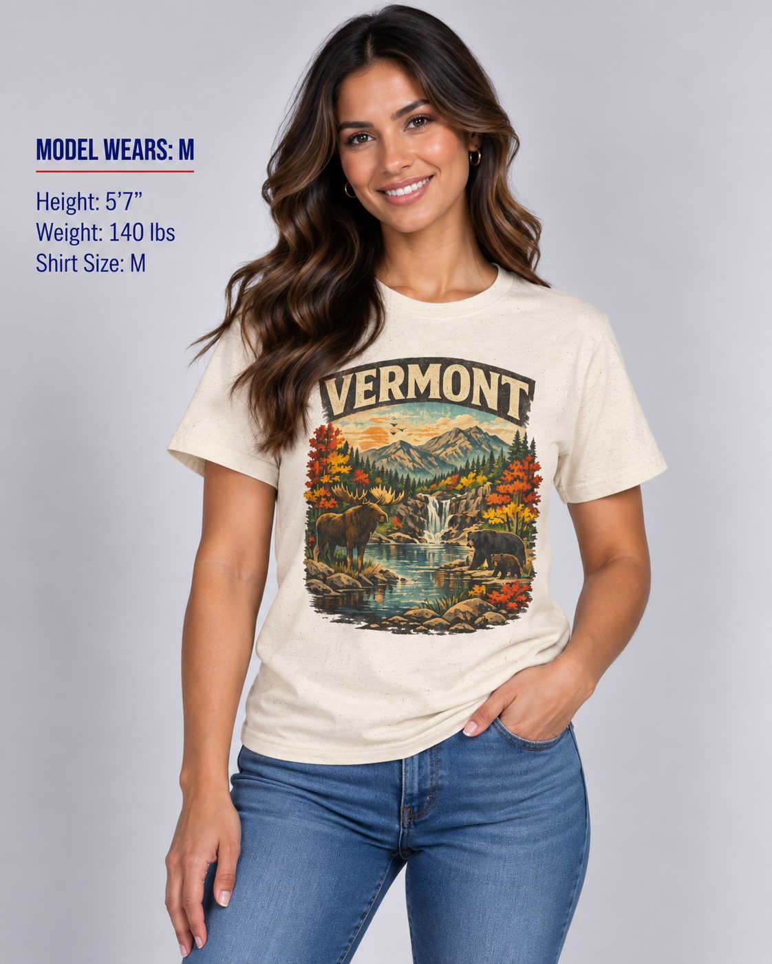 Vermont Wildlife Unisex Softstyle T Shirt State Pride Graphic Tee Collections FS03