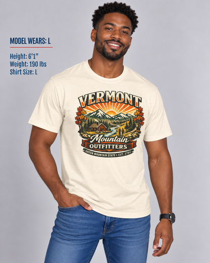 Vermont Mountain Outfitters Unisex Softstyle T Shirt State Pride Graphic Tee Collections FS03