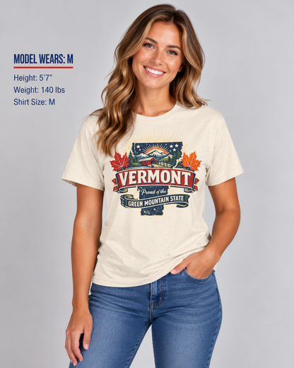 Vermont State Pride Unisex Softstyle T Shirt State Pride Graphic Tee Collections FS03