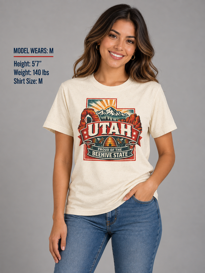Utah State Pride Unisex Softstyle T Shirt State Pride Graphic Tee Collections FS03