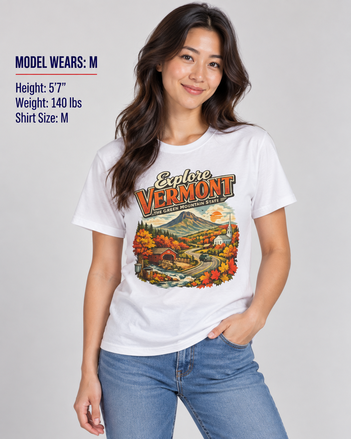 Explore Vermont Unisex Softstyle T Shirt State Pride Graphic Tee Collections FS03
